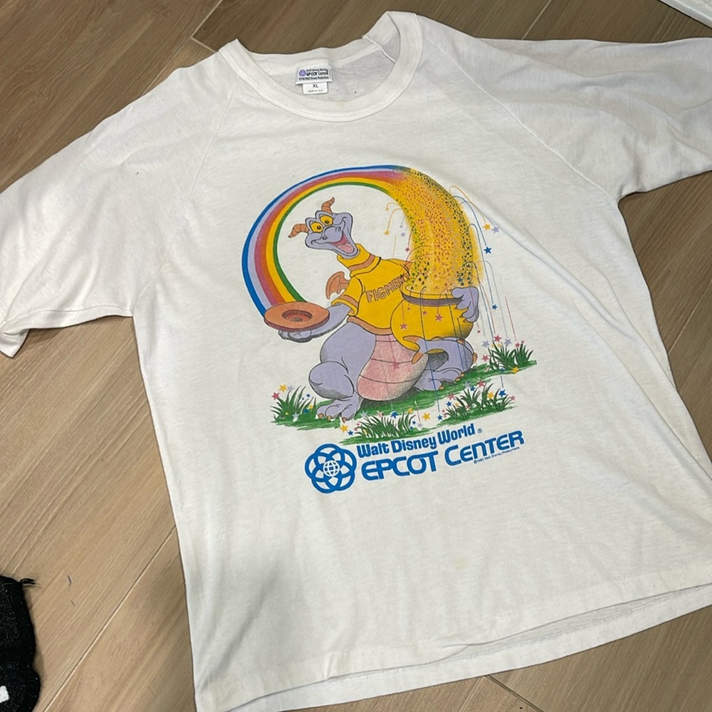 vintage Walt Disney World Epcot Center figment T-shirt XL 1982